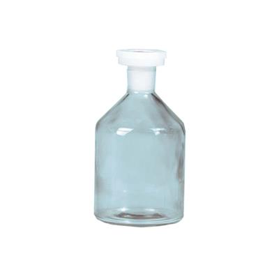 Enghalsflasche 50 ml farblos NS-Polystopfen