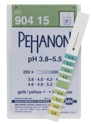 Pehanon-Indikatorpapier, 3,8-5,5 Dose mit 200 Streifen  11x100 mm